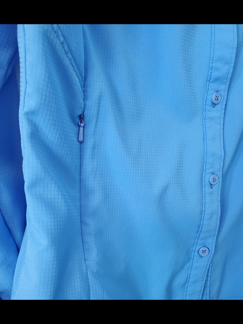 Columbia Light Blue Long-Sleeve Button-Up Outdoor Shirt - Picture 3 of 7